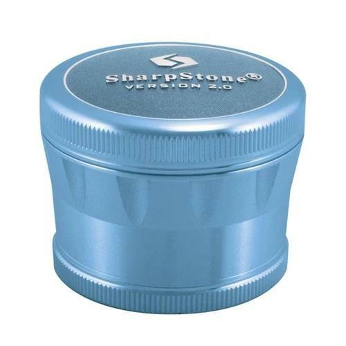 SharpStone V2 Hard Top 4 Piece 2.2” Herb / Spice Grinder BLUE AUTHENTIC