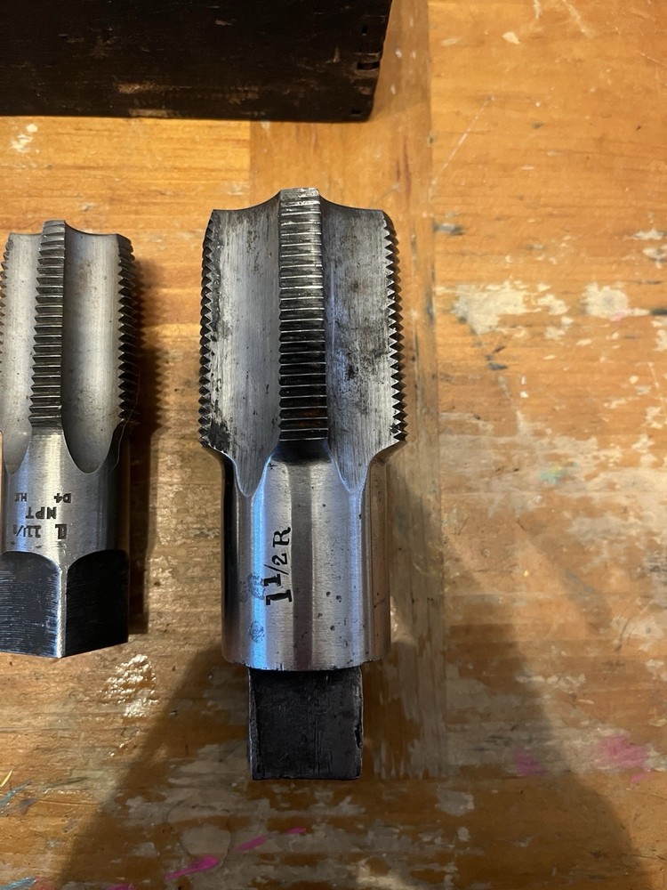NPT Pipe Taps Greenfield 5 Sizes