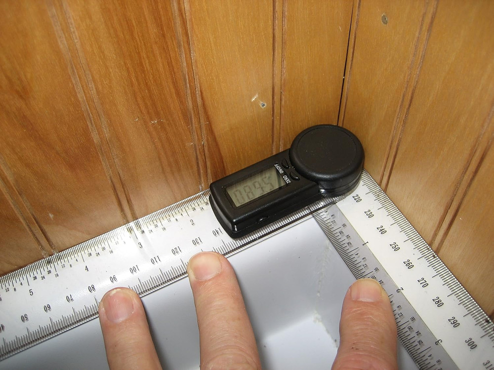 8"/ 200Mm Digital Angle Protractor with Clear Plastic Rule - WR41