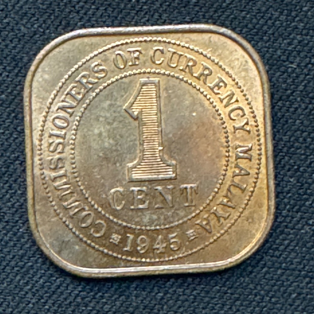 1940 - 1945 Malaya 1 cent collection - Some Uncirculated