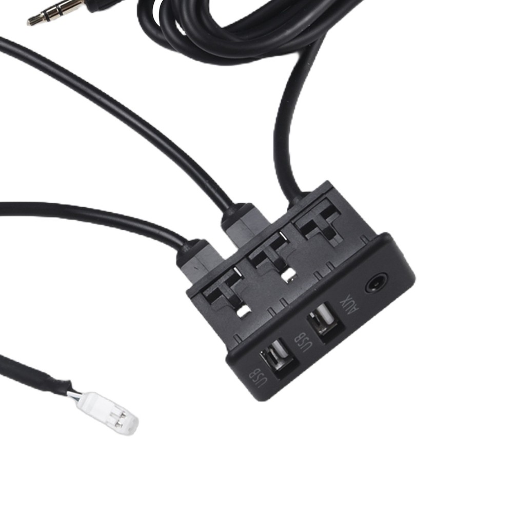 User Friendly Car Dashboard USB AUX Panel Interface Extension Adapter and Use