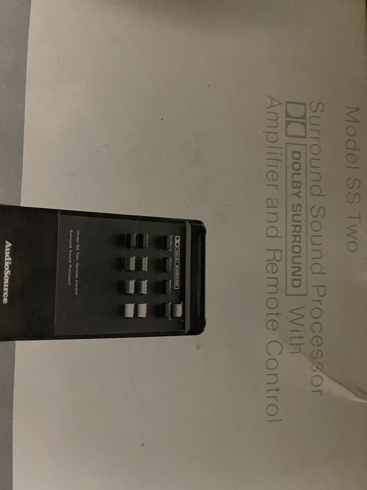 AUDIOSOURCE SURROUND SOUND PROCESSOR MODEL SS Series II NOS