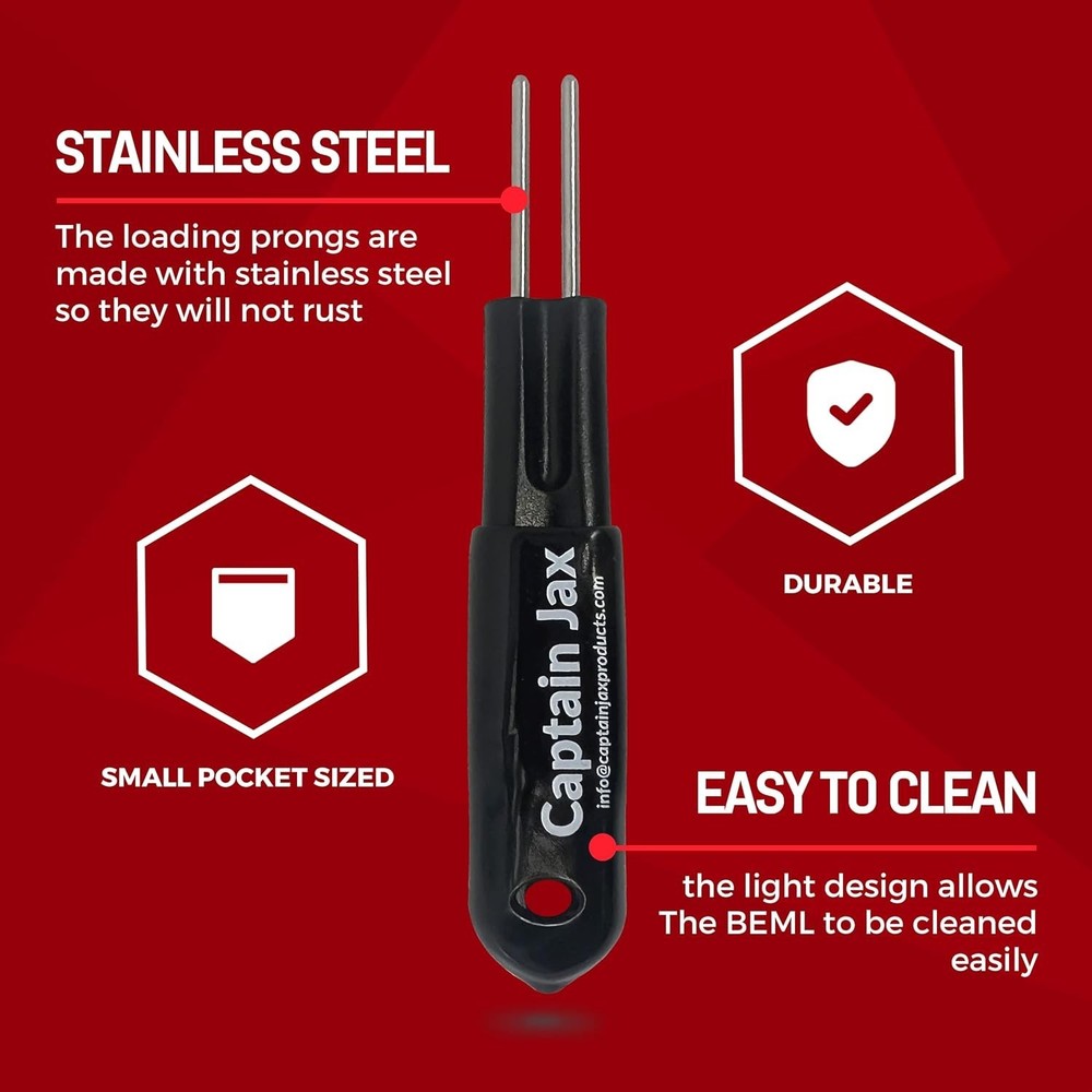 Durable Stainless Steel Magazine Loader - 2-Pack for Easy One-Hand Loading