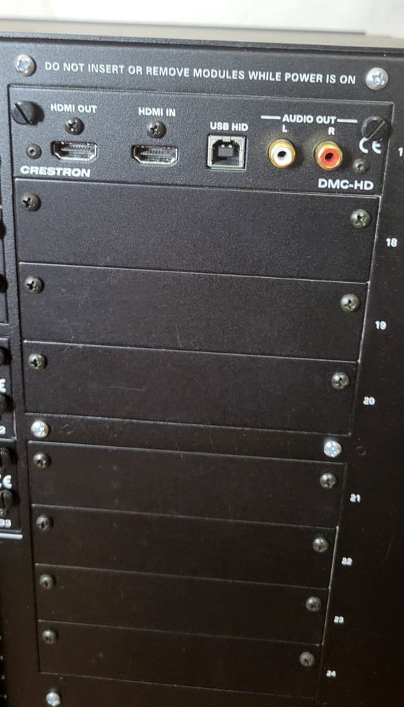 Crestron DM-MD32X32 Digital Media Matrix Switcher with cards