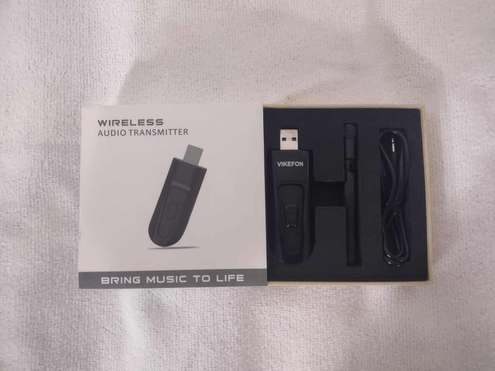 VIKEFON USB aptX Low Latency Bluetooth Transmitter, CSR Wireless Audio Adapter