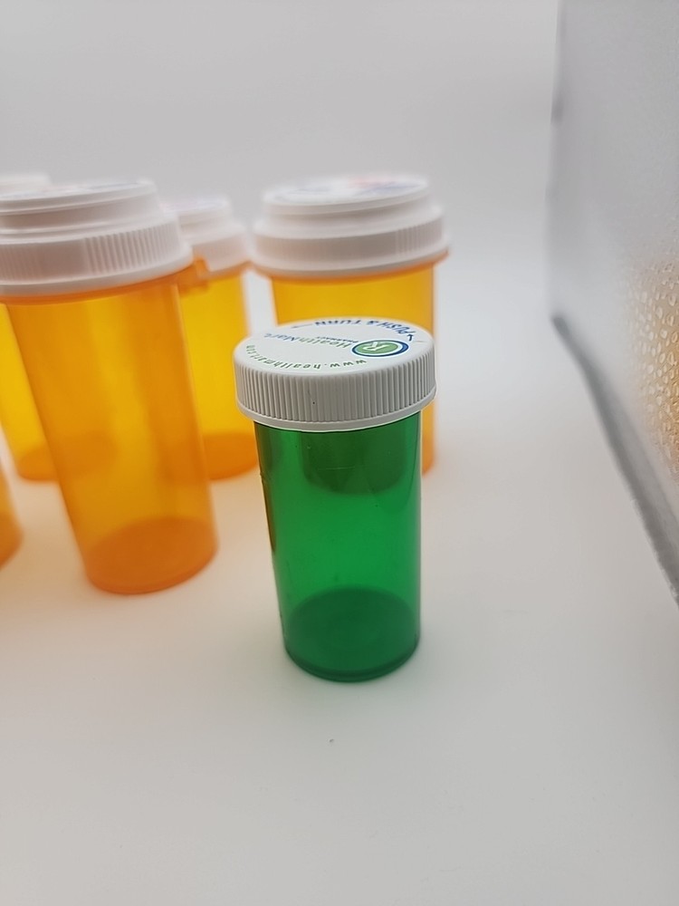 7 Empty Prescription Bottles