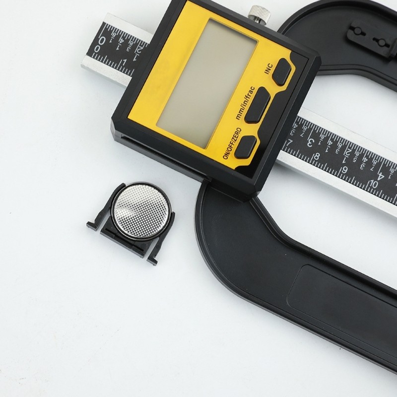 Automatic Shutoff Digital Depth Gauge for Construction Woodworking & Engineering
