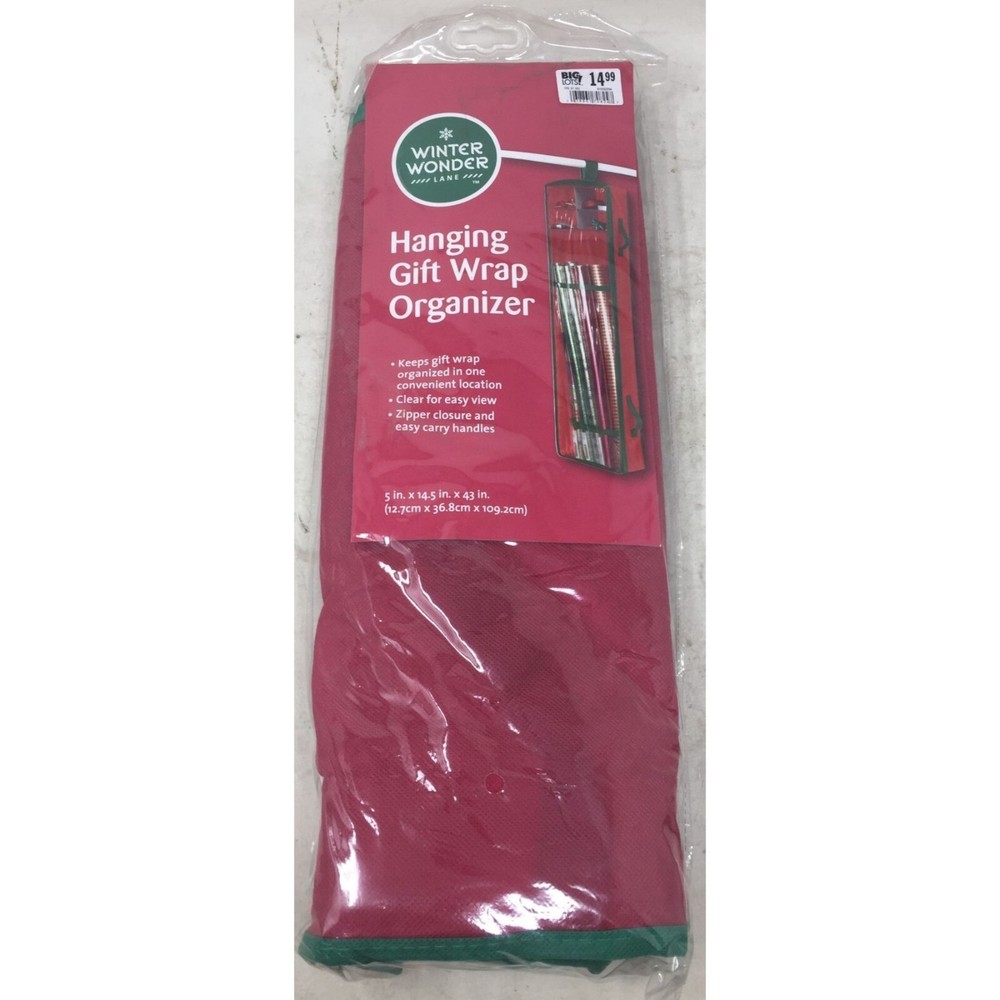 Hanging Gift Wrap Organizer New with Tags
