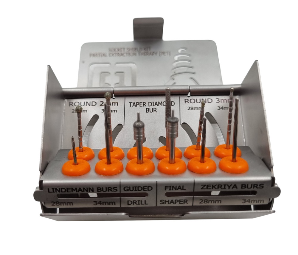Socket Shield PET Kit streamlines Partial Extraction Therapy 10 BUR FREE SHIP