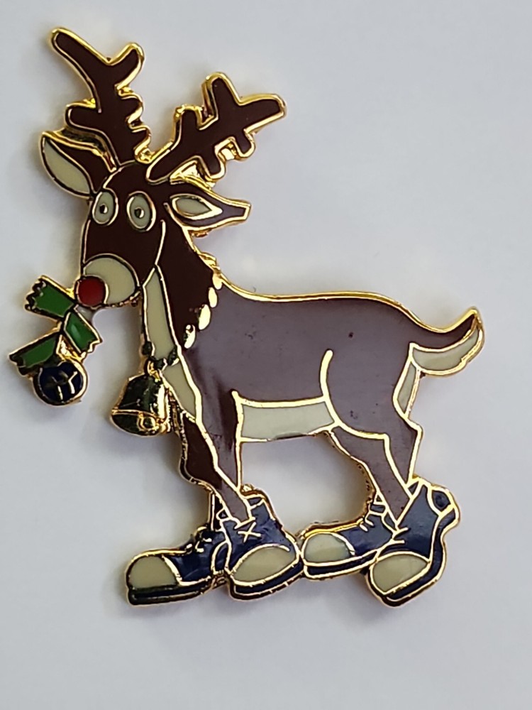 Reindeer With Shoes Lapel Hat Jacket Pin