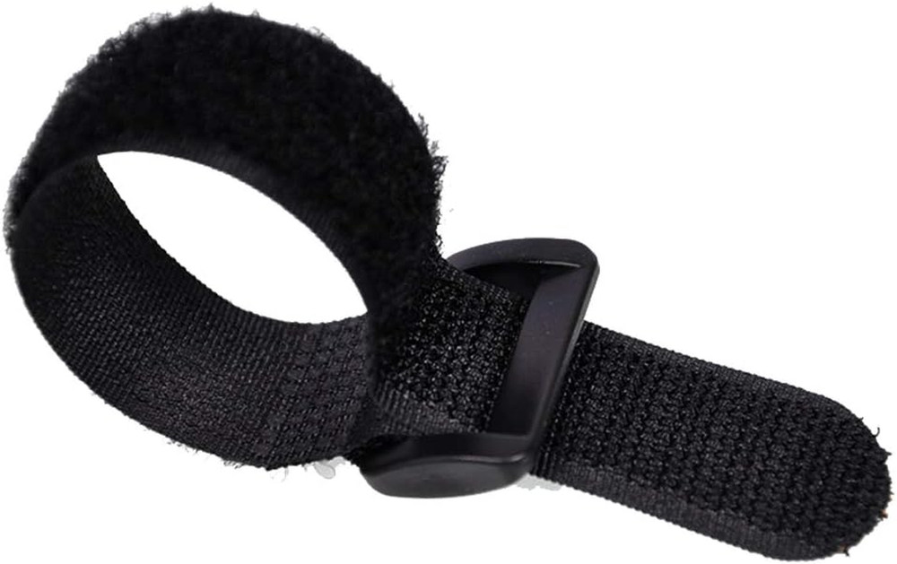 Fastening Nylon Strap with Buckle,10Pack Reusable Self-Adhesive Hook and Loop Ca