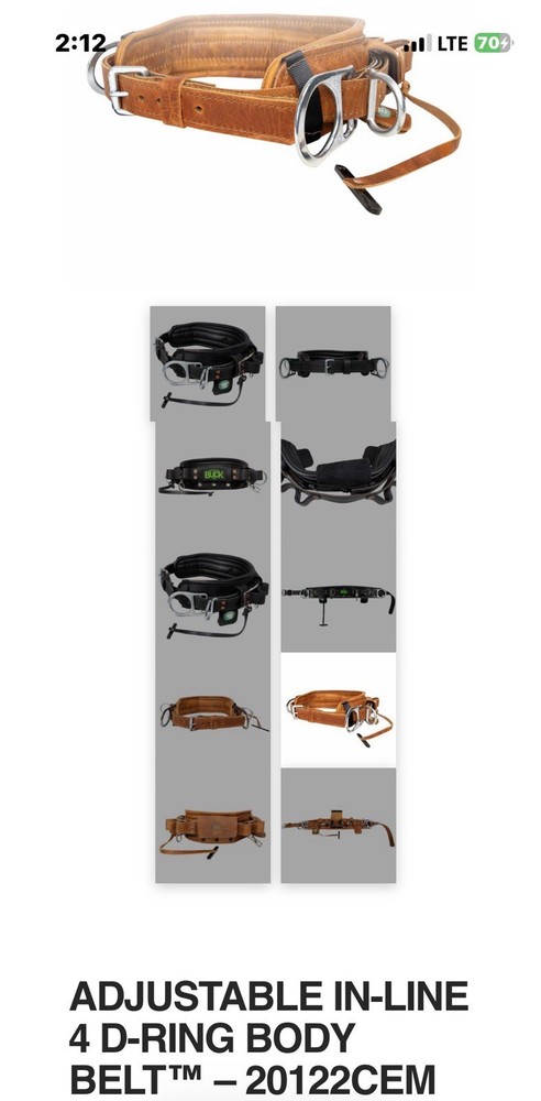 Buckingham BUCK Squeeze Lineman Tool Fall Restriction Kit. Read Description