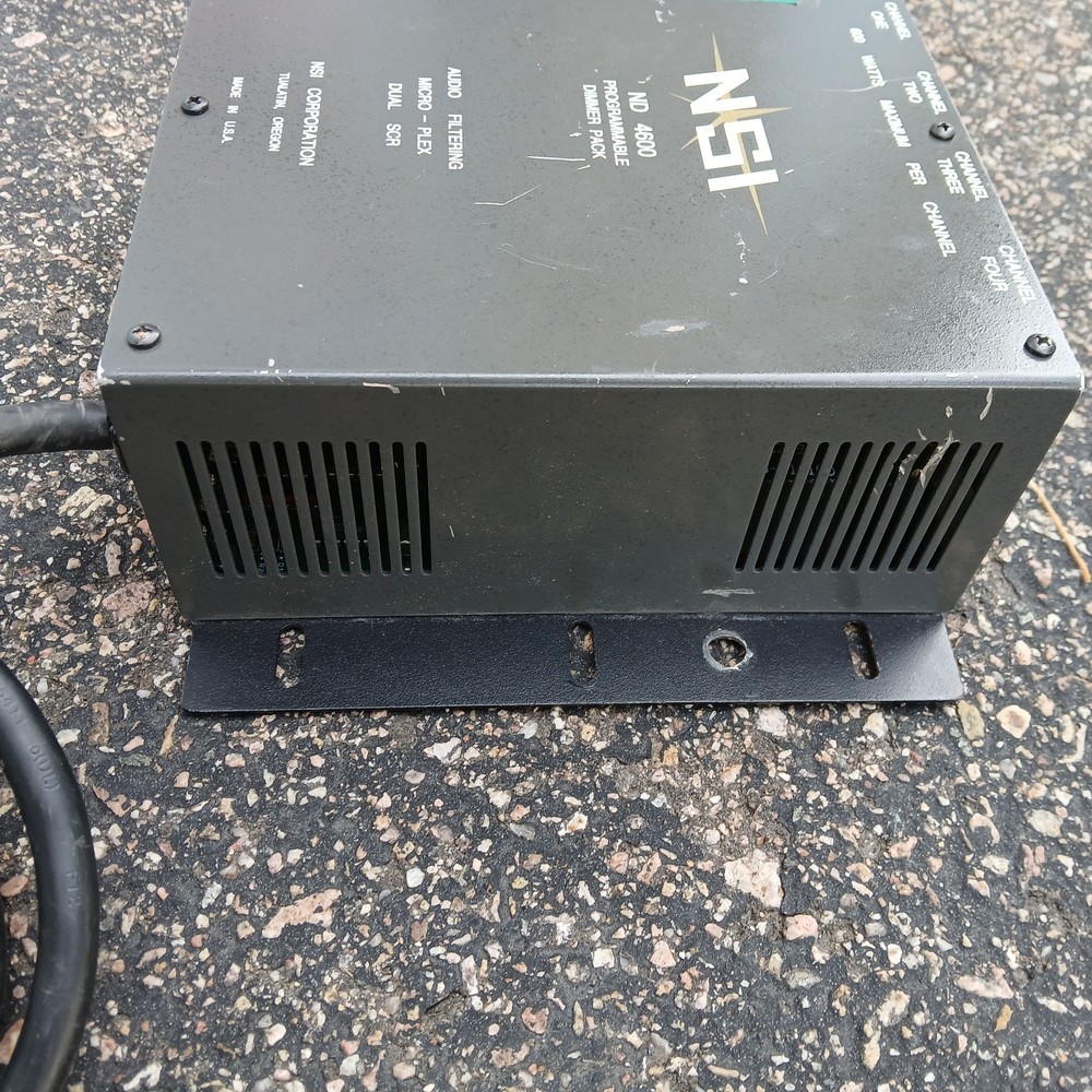 NSI ND 4600 4-Channel Dimmer Pack Programmable Microplex 8 Outlets