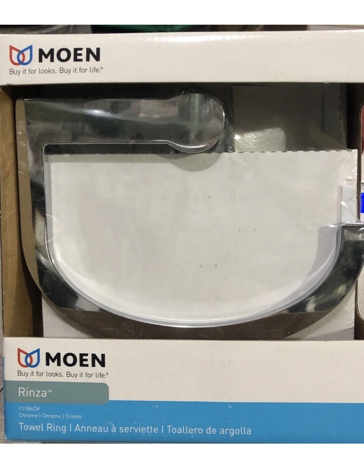 Moen Rinza Chrome Wall Mount Towel Ring