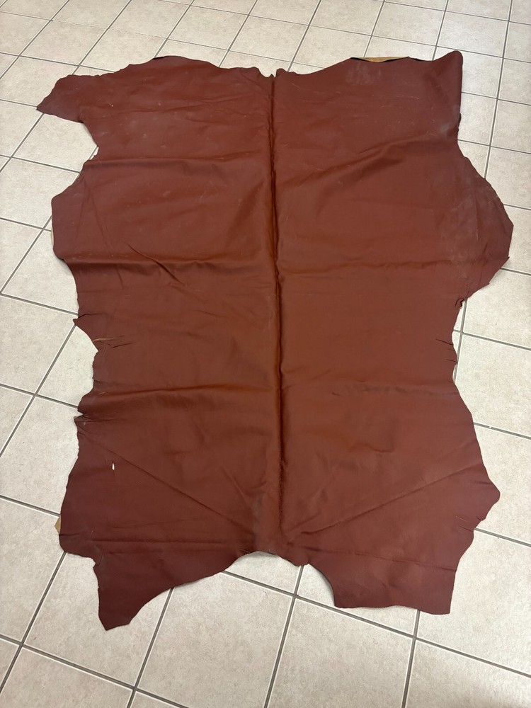 leather full hide red green brown