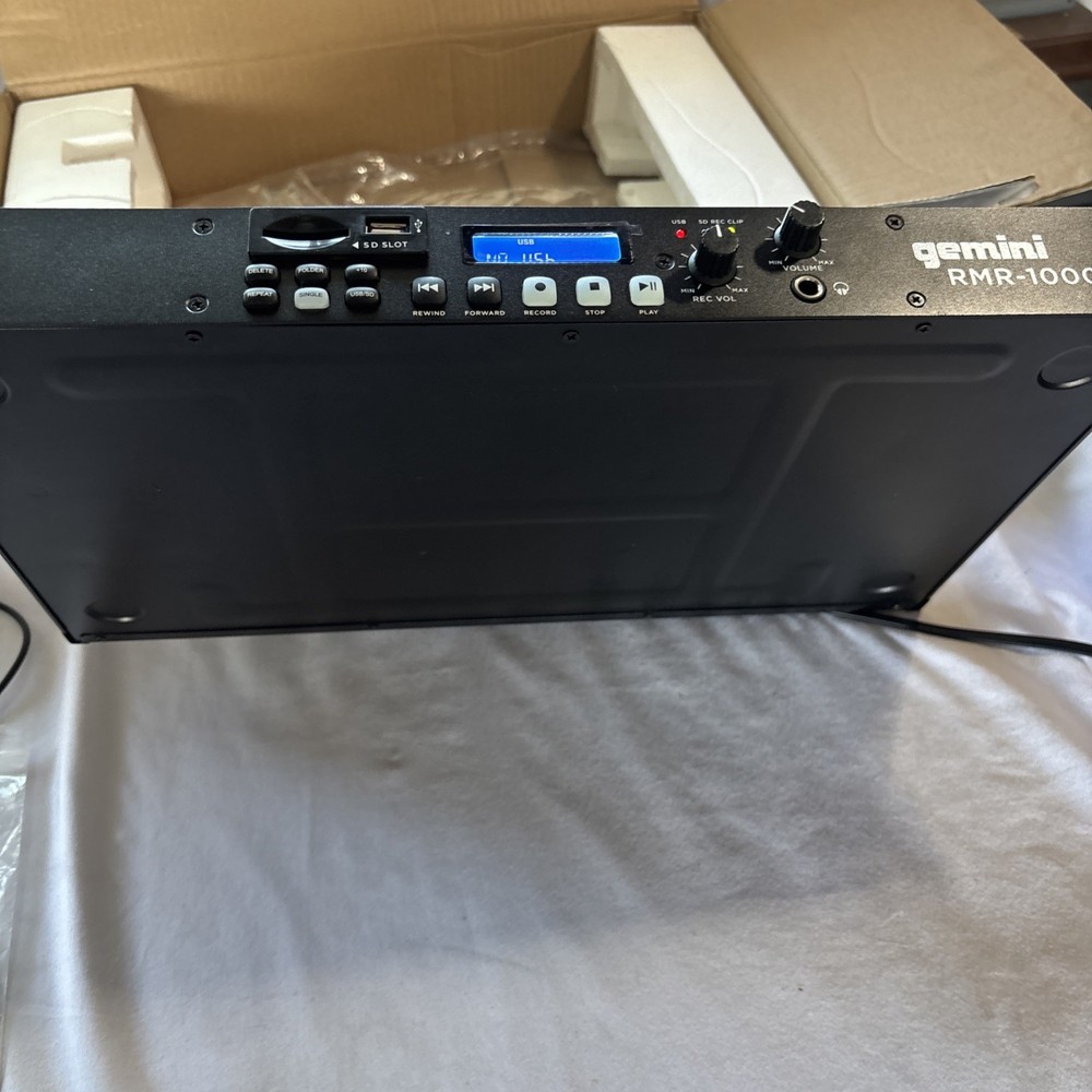Gemini RMR-1000 Professional Rackmount Digital Recorder Complete In Box Working
