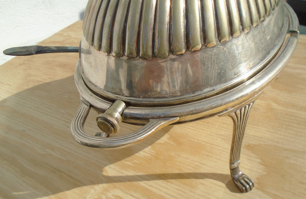 Breakfast Warmer Barrclouch Leeds Rolltop England Silverplate