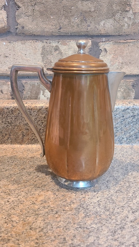 Vintage Silvercraft Tea Pot, 4128 (Copper?) A7