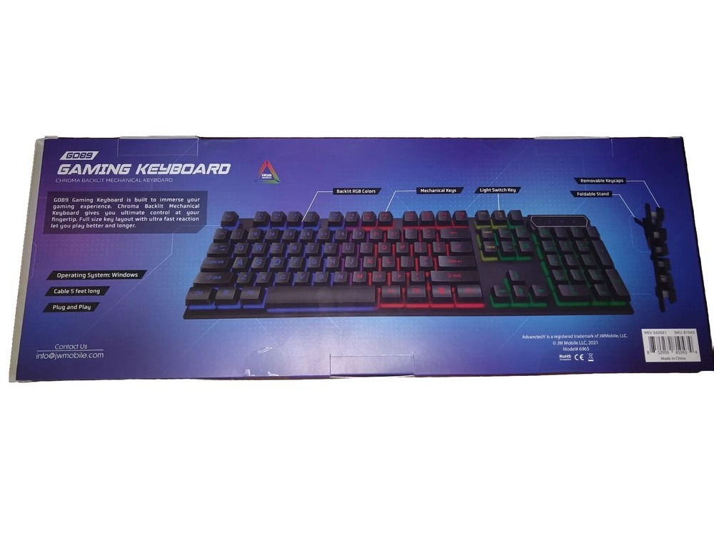 Advanctech Gaming Keyboard RGB G089