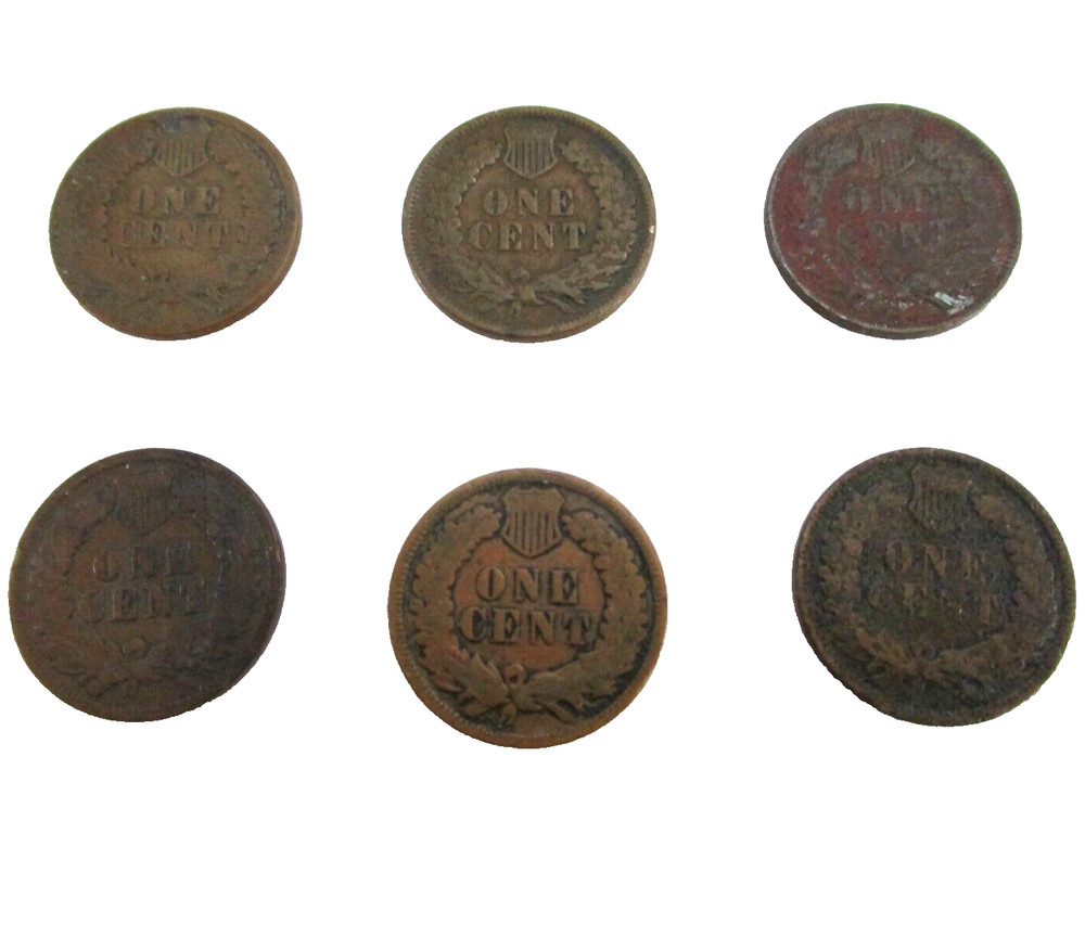 1888-1907 9x INDIAN HEAD CENT COINS!!