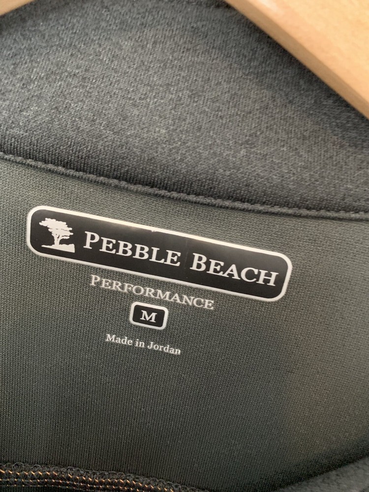 NWT PEBBLE BEACH 1/2 Zip Golf Pullover Jacket Gray Size Medium Clearwater Energy