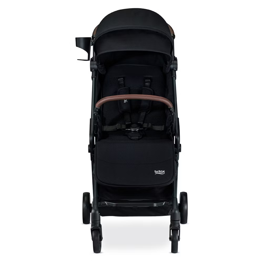 Britax Juniper Compact Stroller, Lightweight Fold-and-Go Design - Raven Black