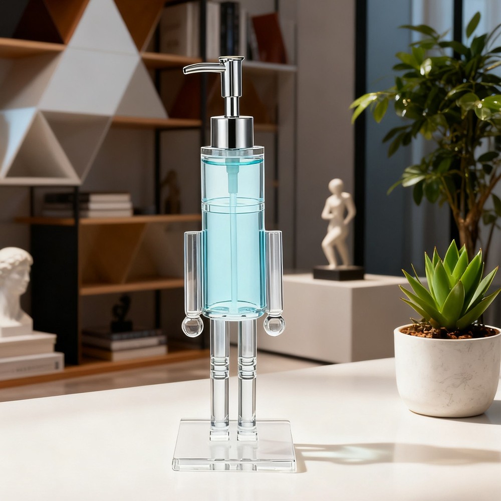 Nutcracker Soap Dispenser, Decorative Refillable Christmas Hand Soap Bottle