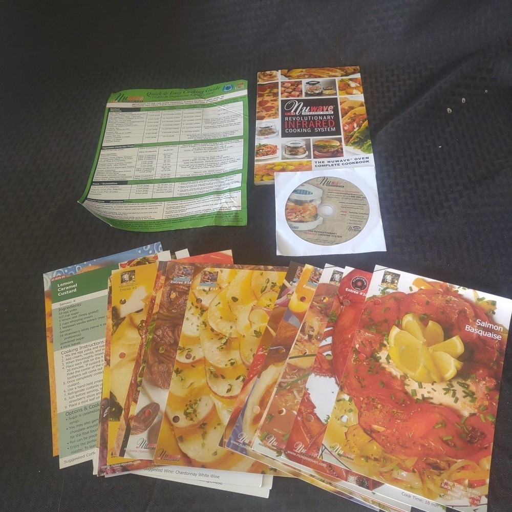 Nuwave Pro 20342 Original Instructions With Quick Start Guide And Recipe Cards