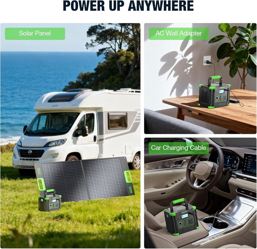 Compact 330W Solar Generator - Camping Essential