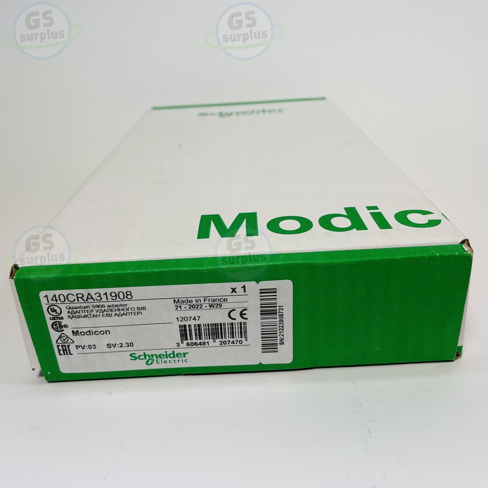 New Sealed Schneider Electric 140CRA31908 Modicon Quantum RIO Adapter