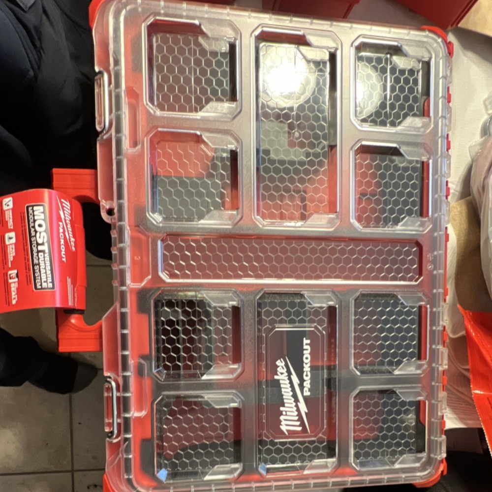 Milwaukee Packout Tool Organizer Red Stackable Foam Inserts Interior Tray