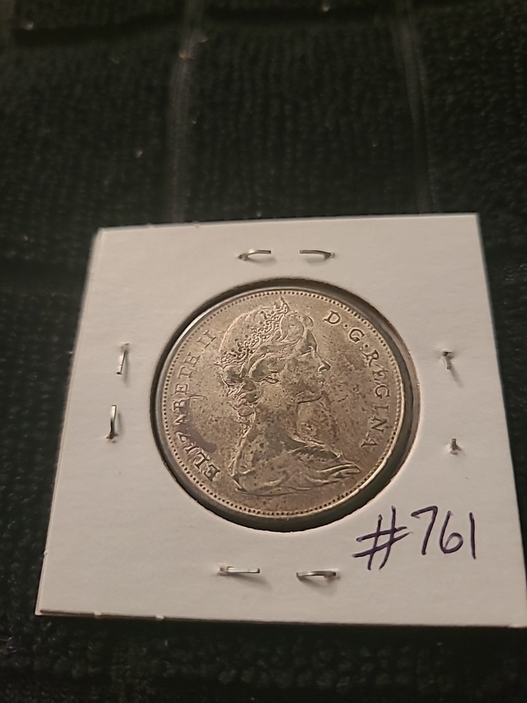 Canada Silver 1966 50 Cents Half Dollar. Nice Details