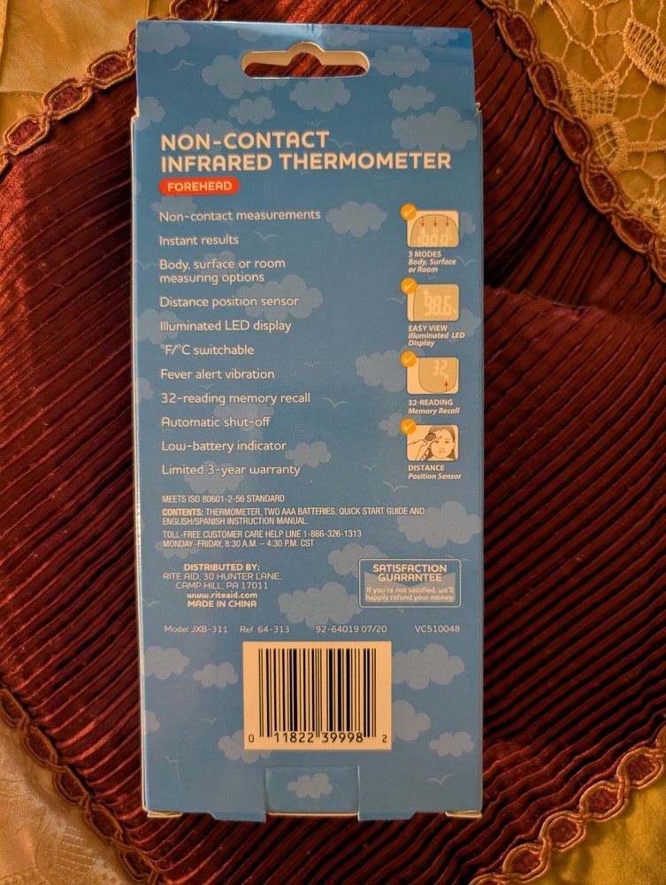 Rite Aid Non-Contact Infrared Forehead Thermometer