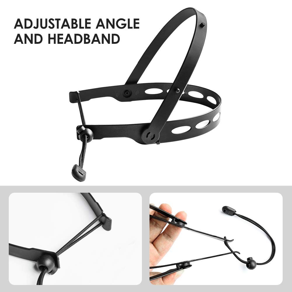 Adjustable Face Shield（2pack+10visors）, All-Round Protection Cap with Clear A...