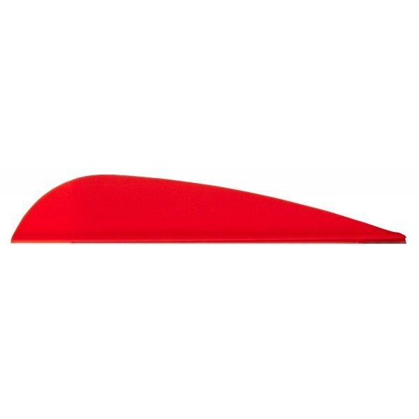 AAE - ELITE PLASTIFLETCH VANE - 2.70" - RED - 100 PACK