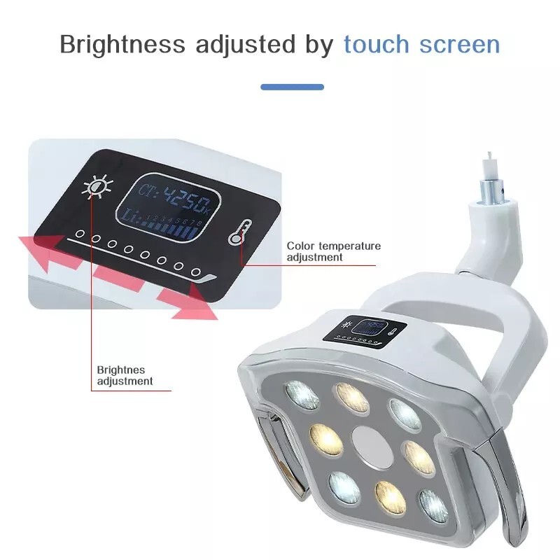 8 LEDs Shadowless Dental Operating Induction LED Lamp 12W Ceiling Mounted Type