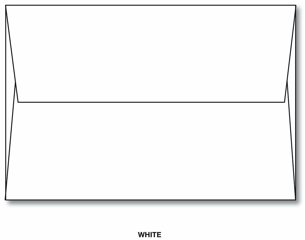 Blank Red 5 x 7" Greeting Cards with White A7 Envelopes - 25 per Pack