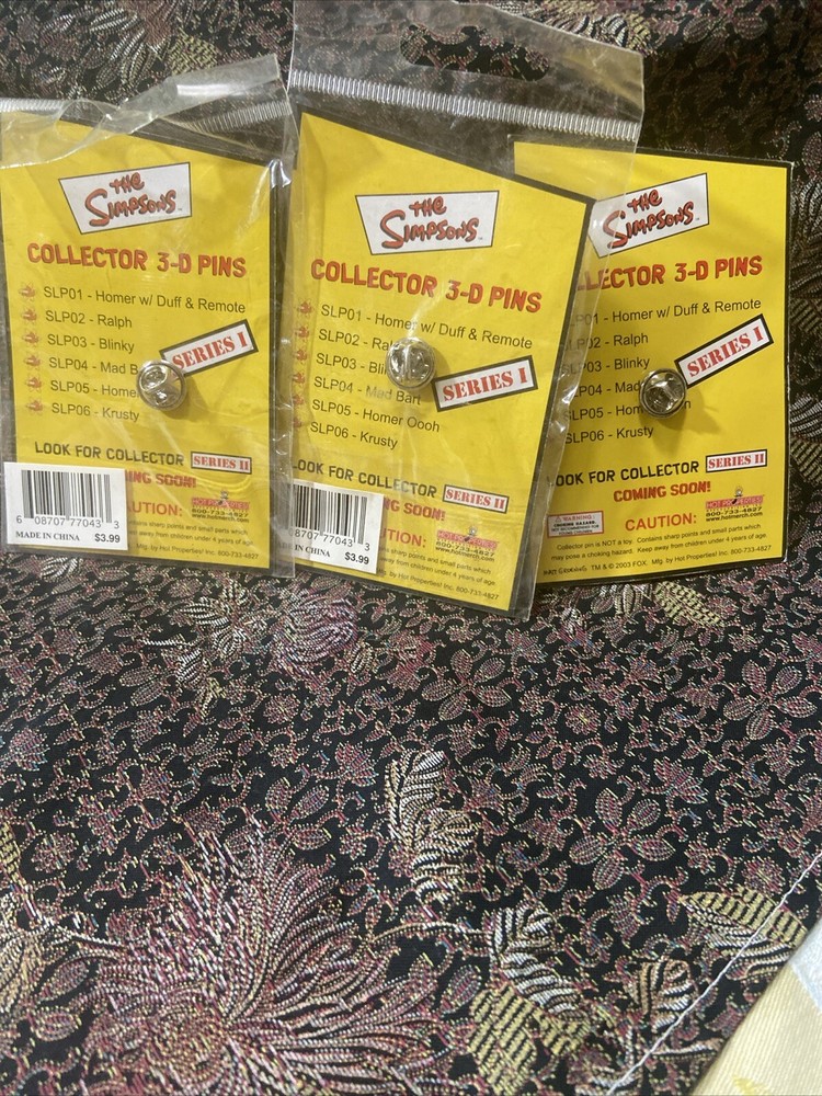 Simpson Collectors Pins Series One