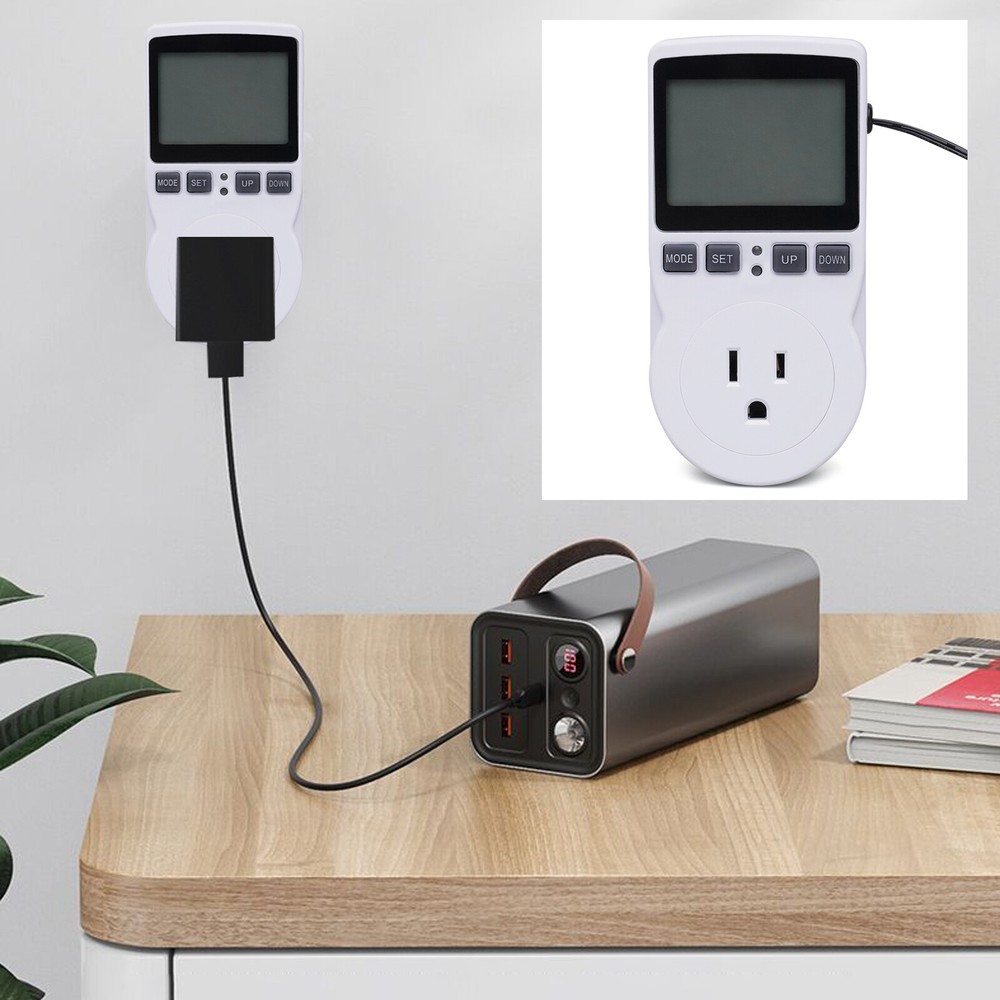 LCD Digital Plug in Thermostat Timer Switch Socket Temperature Controller Switch