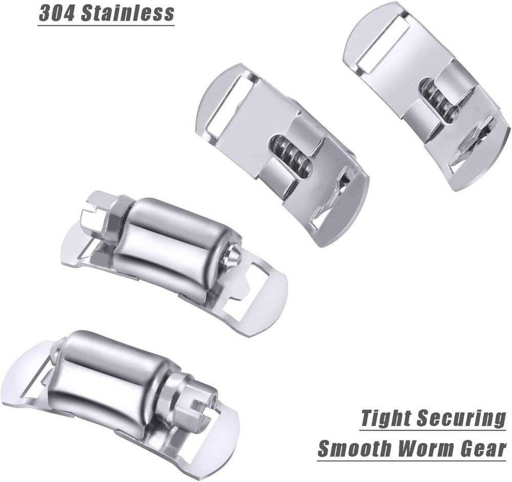 Cut-to-Fit Hose Clamp Strap with Fasteners