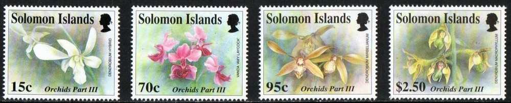 Solomon Islands Stamp 729-732  - Orchids