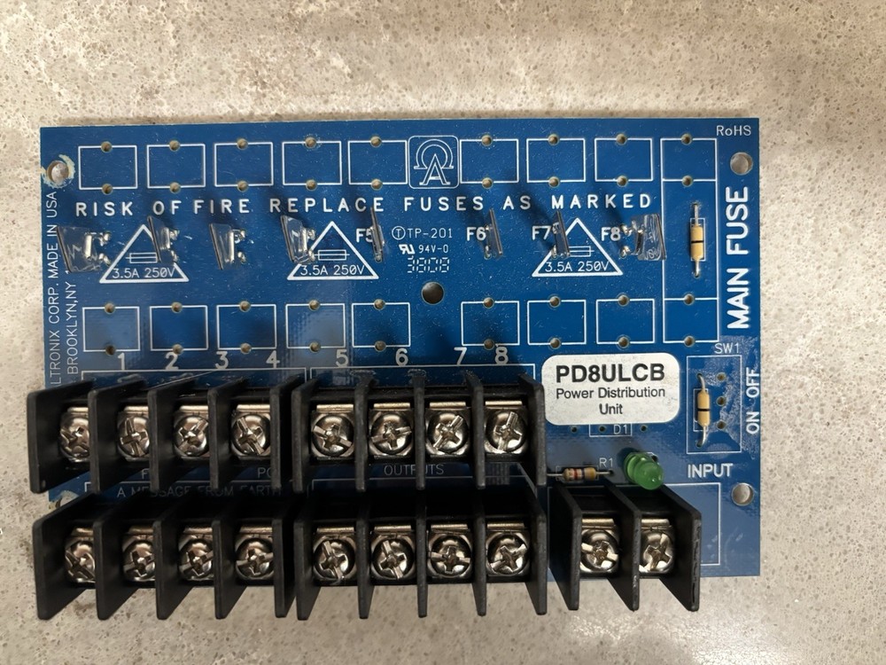 Altronix ACM8I Access Power Controller, PTC Class Relay Output Board w/PD8ULCB