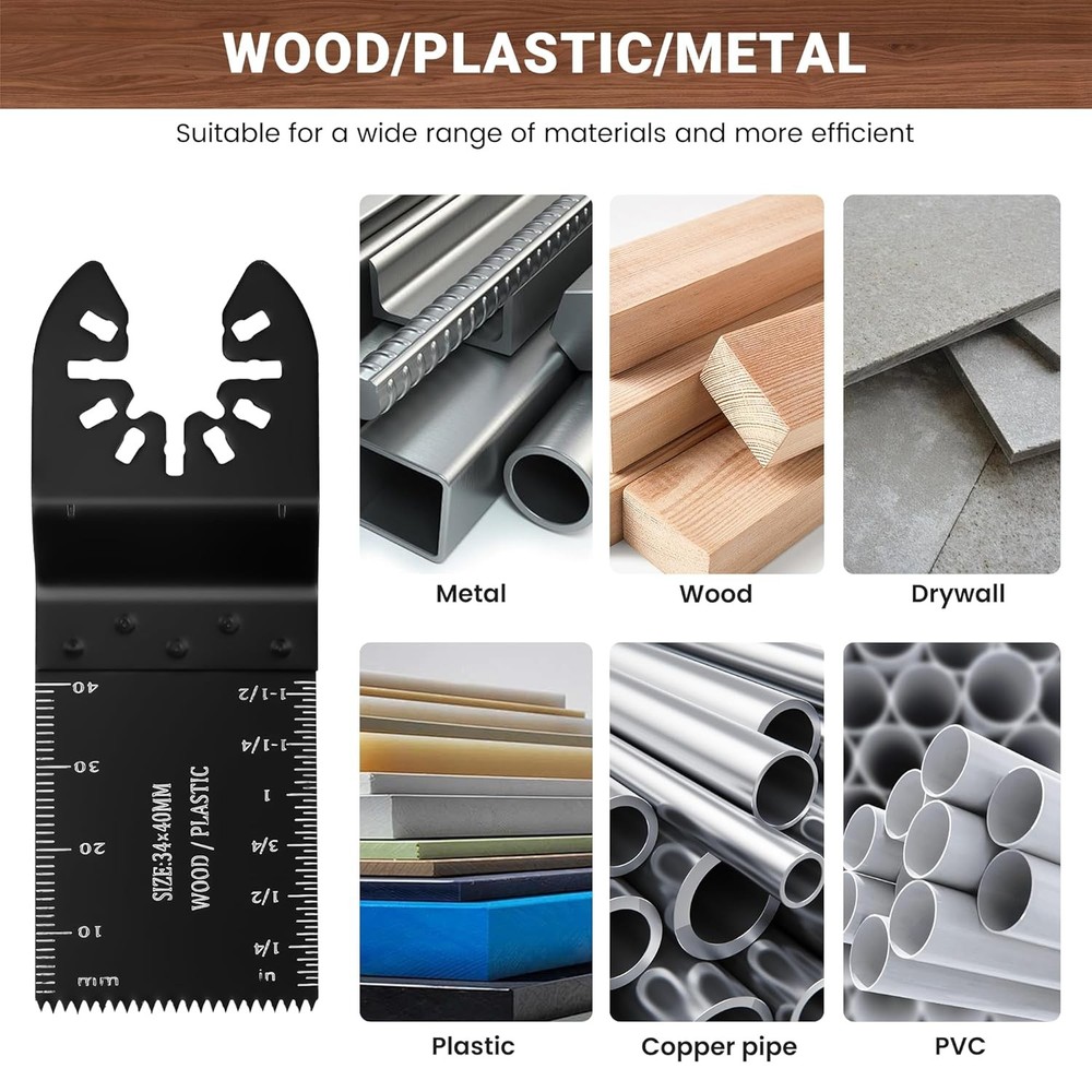 Oscillating Saw Blades 159pc Multitool Wood Metal Plastic Universal