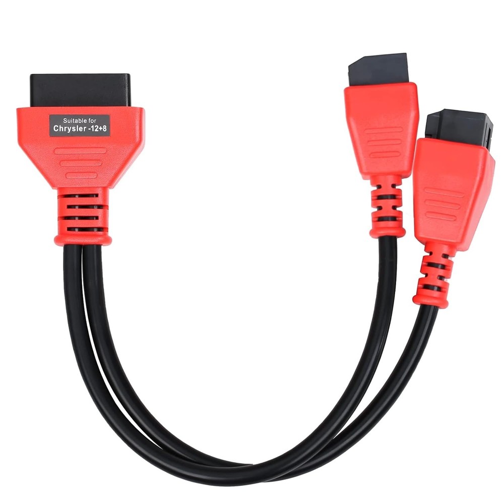 FCA 12+8 Cable Adapter for Chrysler 12+8 Programming Cable Connector, Autel OBD2