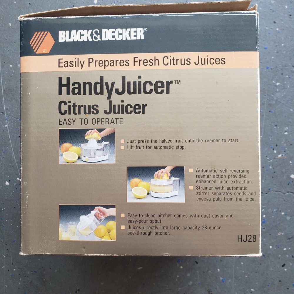 Black & Decker Model HJ28 Handy Juicer, Open Box