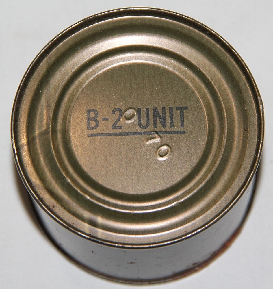 ORIGINAL UNOPENED VIETNAM 1970 DATED C-RATION B-2 UNIT CAN