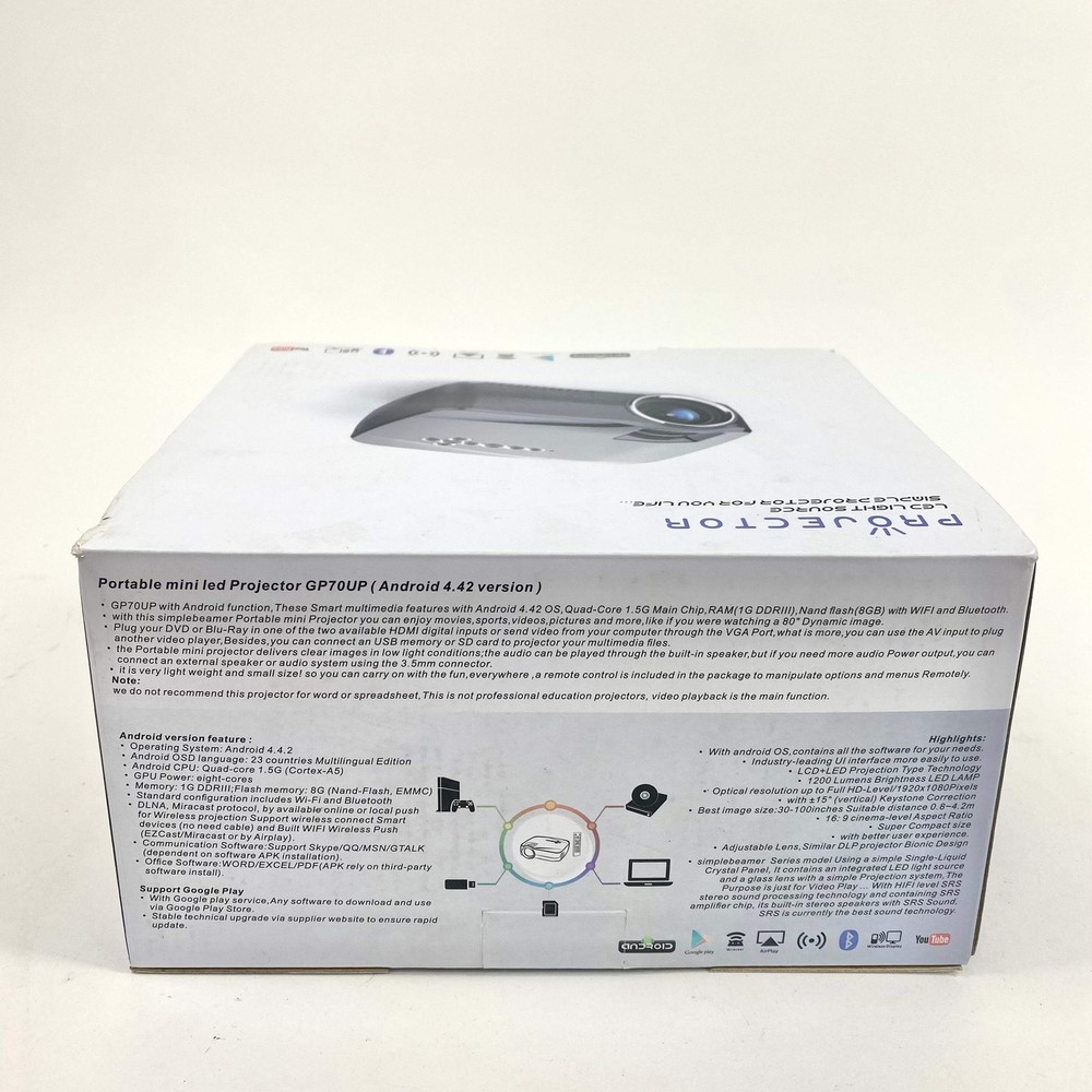 SimpleBeamer GP80 Video Projector