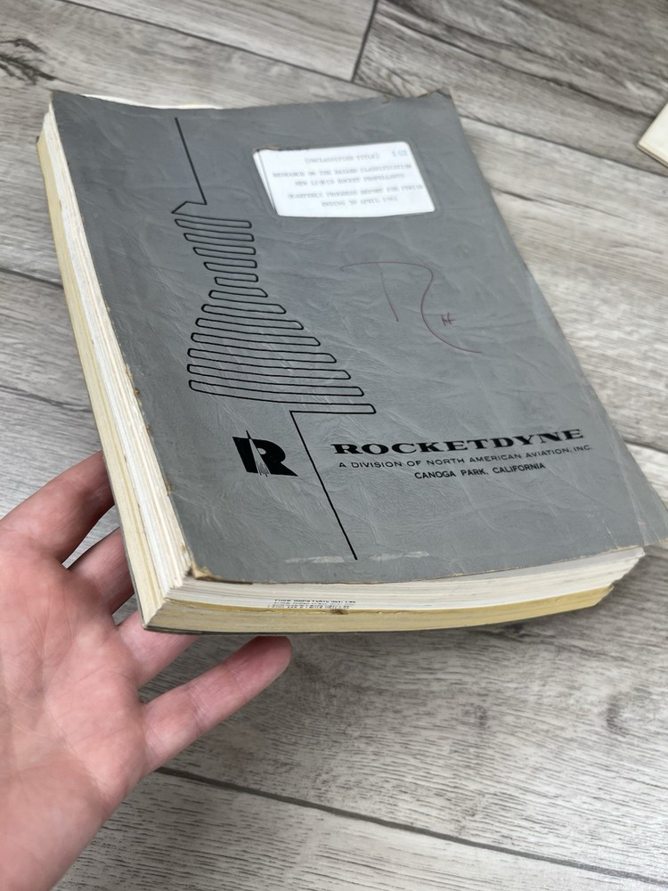 Rocketdyne Hazard Classification New Liquid Propellants Progress Report ‘60-‘61