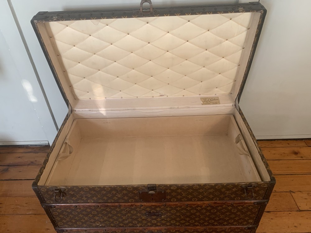 Louis Vuitton Monogram canvas steamer trunk