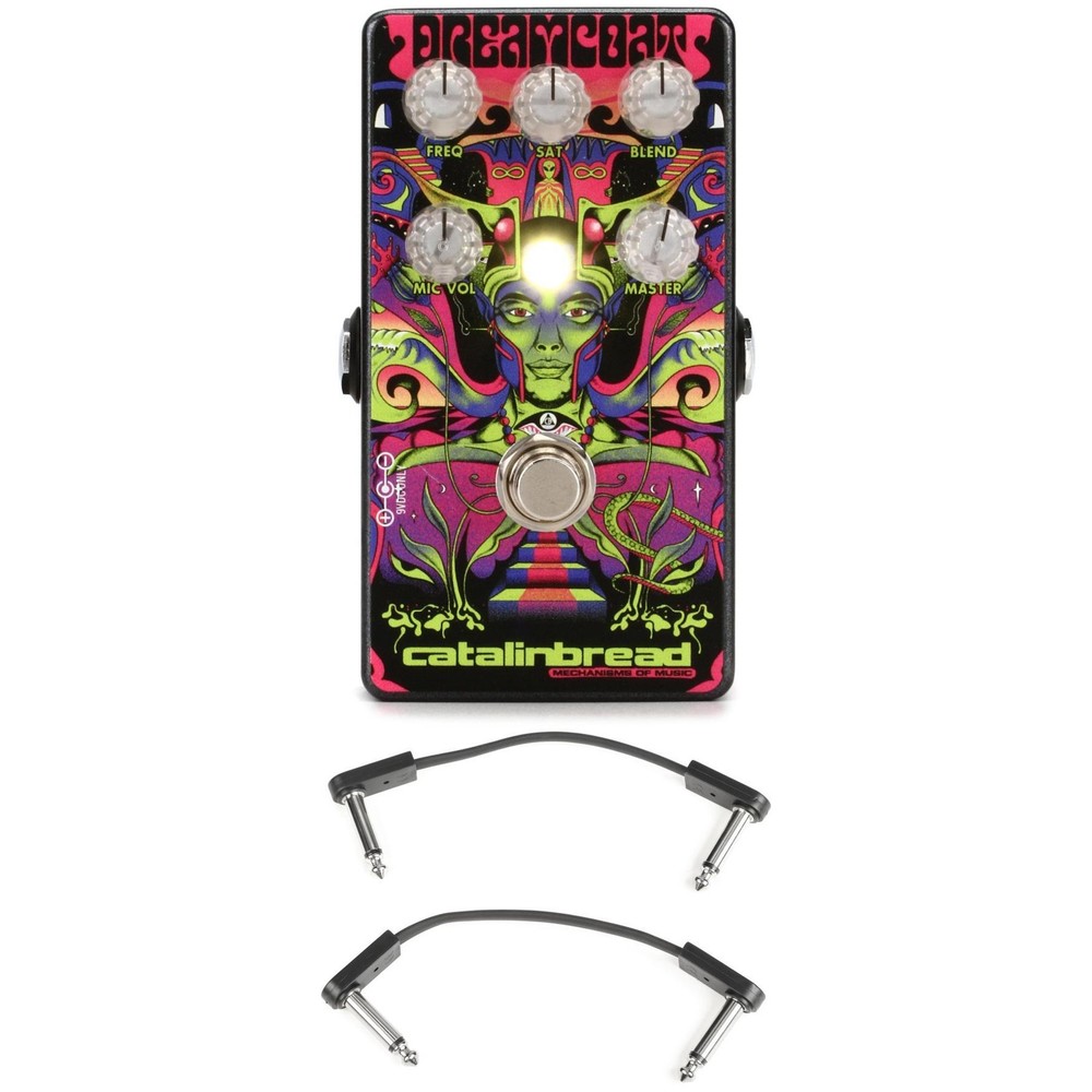 Catalinbread Dreamcoat Preamp Pedal with EBS Patch Cables
